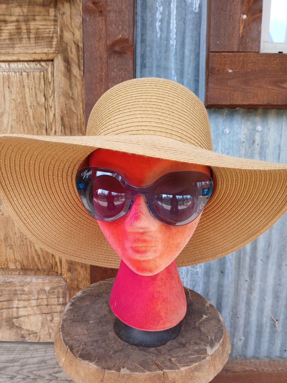 Floppy Wide Brim Straw Sun Hat Old Navy Large/XL Ladies